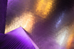 Glowing purple