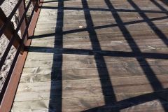 only lines on a bridge