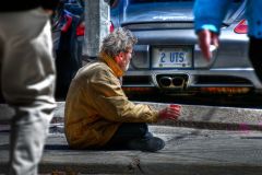 Behind the Porsche