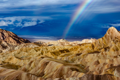 Rare Rainbow in Death Valley