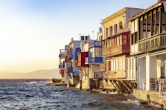 Sunset at Little Venice Mykonos
