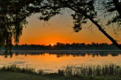 PeakingSunOverBay