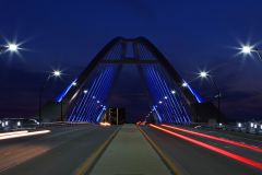 Lowry Ave Bridge at night