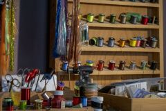 Tinsel and flash and bobbins of thread