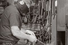 Artisan creating with Iron