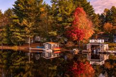 Muskoka River Boat Houses