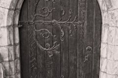behind the door