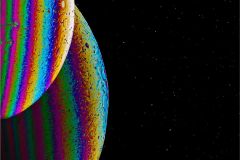 Twin moons in far galaxy