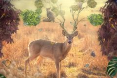 Gathering of deer friends