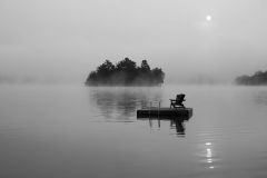 Misty Sunrise at the Lake