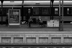 Waiting on a train