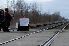 Protestors stop train travel Jan 2020