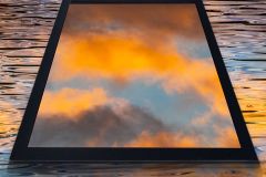 Mirror in the Water at Sunset