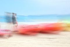 Beach Boat Stroll