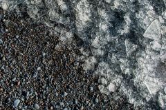 Ice Crystals on Pebble Beach