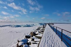 Frozen Beaverton Pier