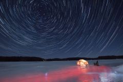 Tent Under a Starry Sky