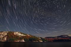 Star Trails Above South La Cloche Range