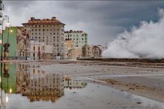 Waves Crashing on the Malecon, Havana