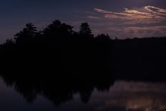 Mississagagon Lake Moonlight Reflections