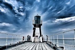 Storm Approaching Whitby Lighthouse