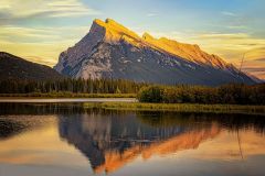 Mount Rundle at Sunset