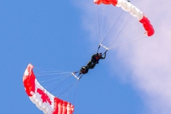 Skydivers in Flight