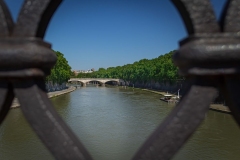 View from the Bridge on the Tiber River