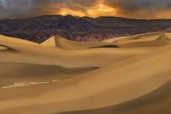 Golden Sunset on Panamint Dunes
