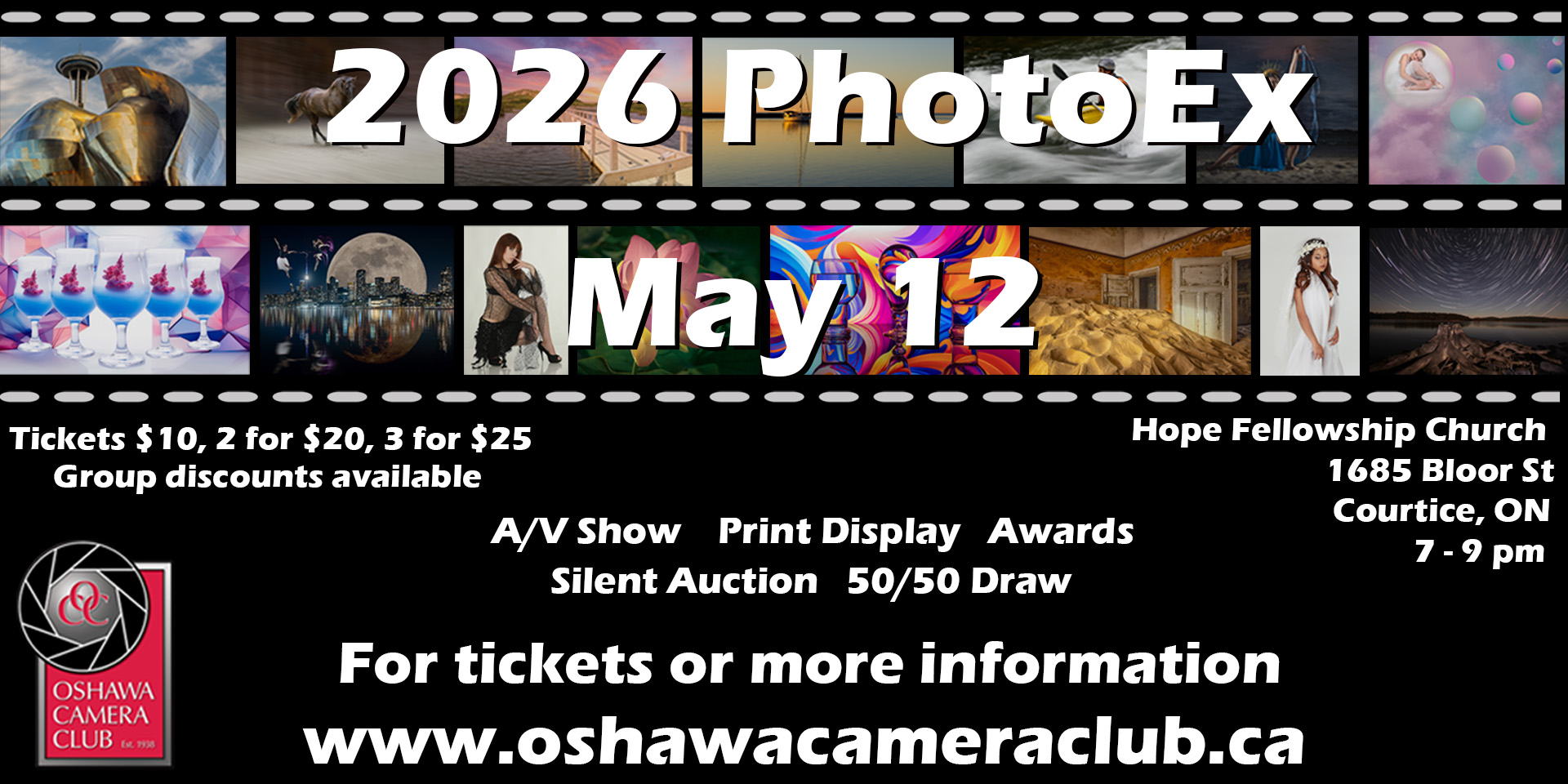Oshawa Camera Club PhotoEx 2026 spring photography exhibition