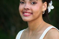 Girl in White Smile Wide