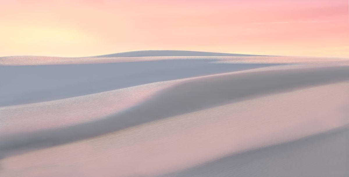 Pastel Waves of Dawn, White Sands, N.M.