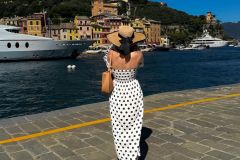 Polka Dot Lady Portofino Italy