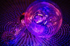 Lightbulbs Glow from Below